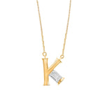 Kaira Initial 'K' Moissanite Necklace