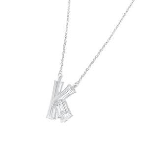 Kaira Initial 'K' Moissanite Necklace