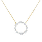 Anaya Multi-Shape Gemstone Circle Necklace