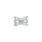Double Infinity Oval Shape Ring