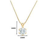 Elara Round Moissanite Solitaire Pendant