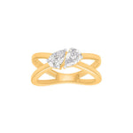 Toi Et Moi Pear Shape Moissanite Ring