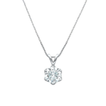 Elara Round Moissanite Solitaire Pendant
