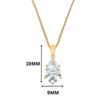 Sofia Pear Moissanite Solitaire Pendant