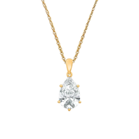 Sofia Pear Moissanite Solitaire Pendant