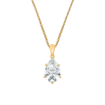 Sofia Pear Moissanite Solitaire Pendant