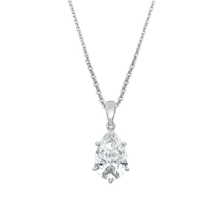 Sofia Pear Moissanite Solitaire Pendant