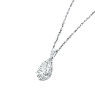 Sofia Pear Moissanite Solitaire Pendant