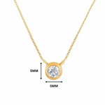 Noor Bezel Set Moissanite Necklace