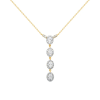 Lumia Oval Halo Necklace