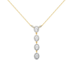 Lumia Oval Halo Necklace