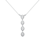 Lumia Oval Halo Necklace