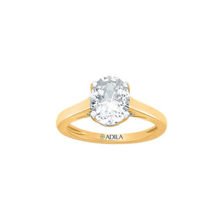 The Classic Oval 2ct Moissanite Solitaire Ring