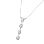Lumia Oval Halo Necklace