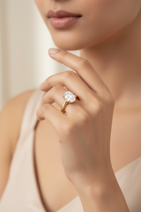 The Classic Oval 2ct Moissanite Solitaire Ring