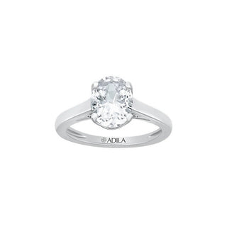 The Classic Oval 2ct Moissanite Solitaire Ring