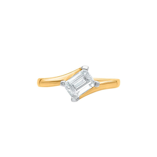 Eternal Glow Radiant Solitaire Moissanite Ring