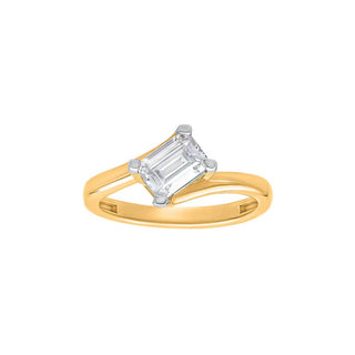 Eternal Glow Radiant Solitaire Moissanite Ring