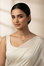 Tanya Initial 'T' Moissanite Necklace