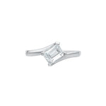 Eternal Glow Radiant Solitaire Moissanite Ring