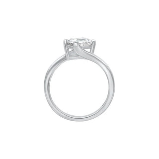 Eternal Glow Radiant Solitaire Moissanite Ring