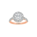 The Halo Round Moissanite Ring