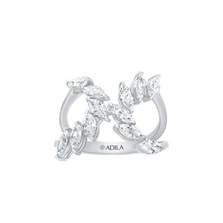 Trendy Marquise Shape Moissanite Ring