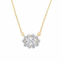 Oval Diana Moissanite Necklace