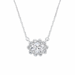Oval Diana Moissanite Necklace