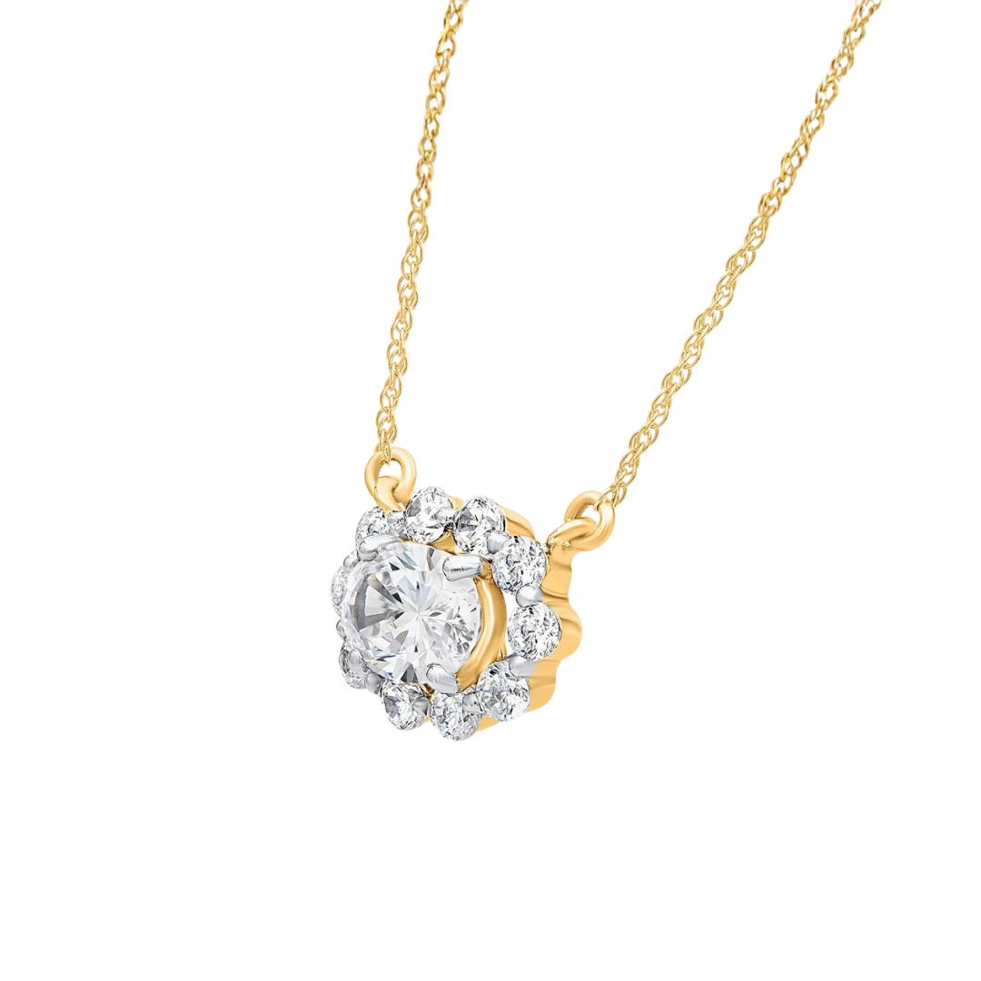 Oval Diana Moissanite Necklace