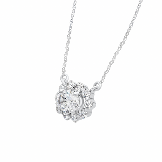 Oval Diana Moissanite Necklace