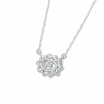 Oval Diana Moissanite Necklace
