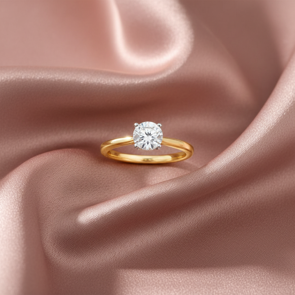 The Classic 1ct Moissanite Solitaire Ring