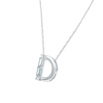 Diva Initial 'D' Moissanite Necklace