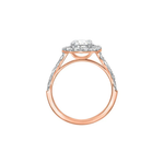 The Halo Round Moissanite Ring