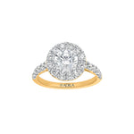 The Halo Round Moissanite Ring