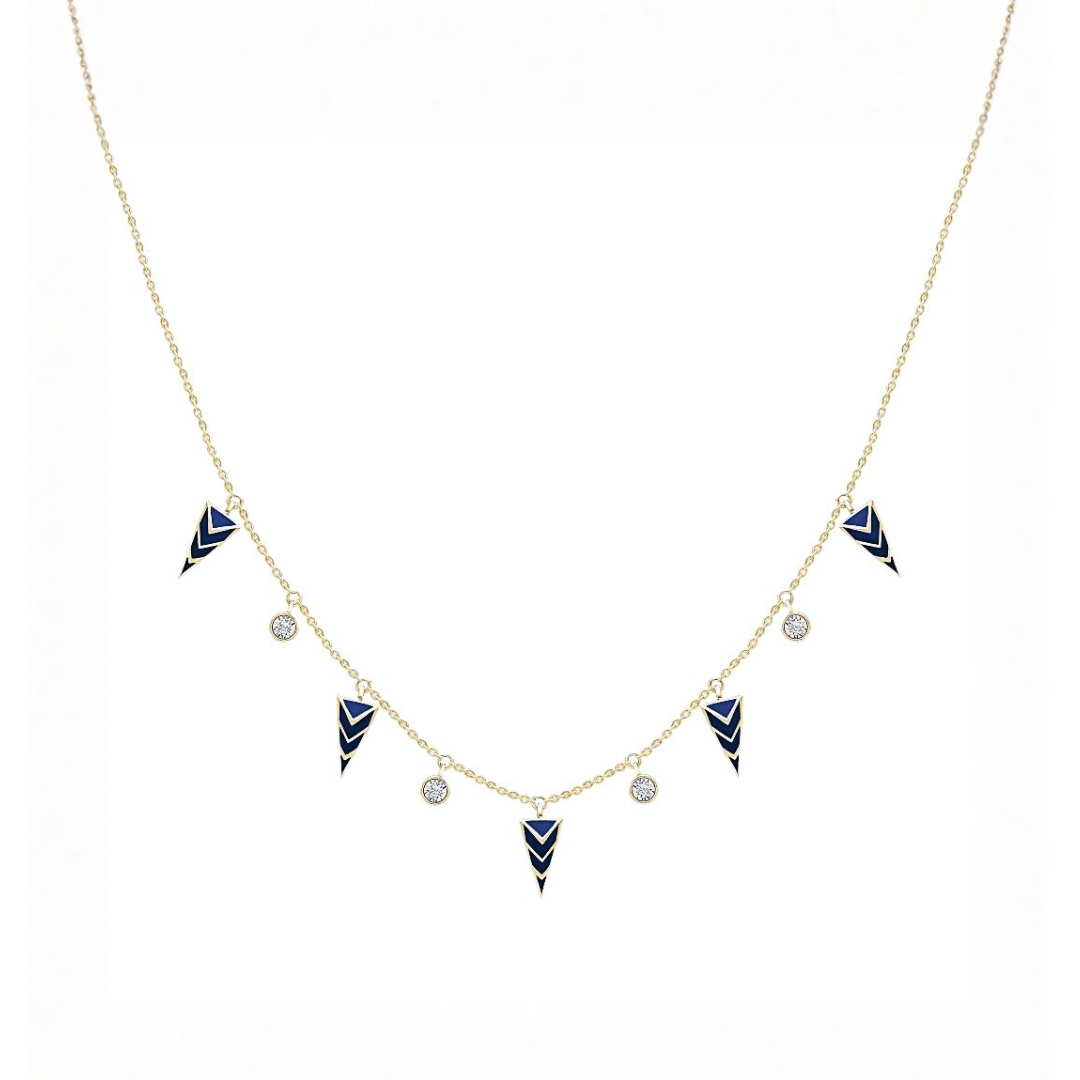 Verdant Green Enamel Necklace