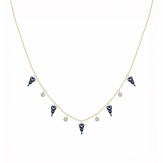 Verdant Green Enamel Necklace