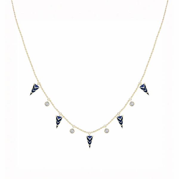 Verdant Green Enamel Necklace