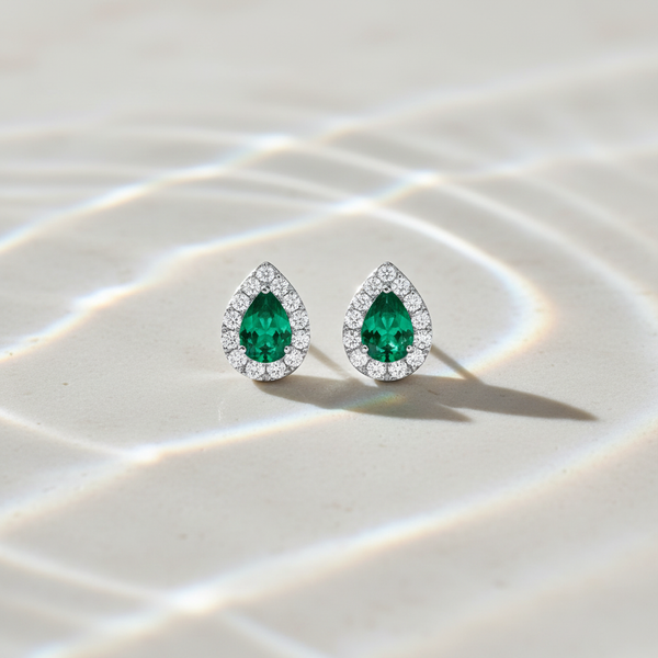 Apple Rush Halo Stud Earrings