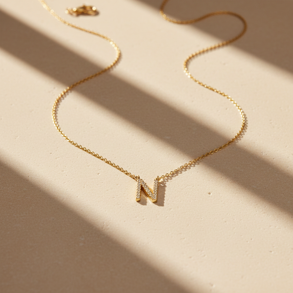 Timeless Initial N Necklace