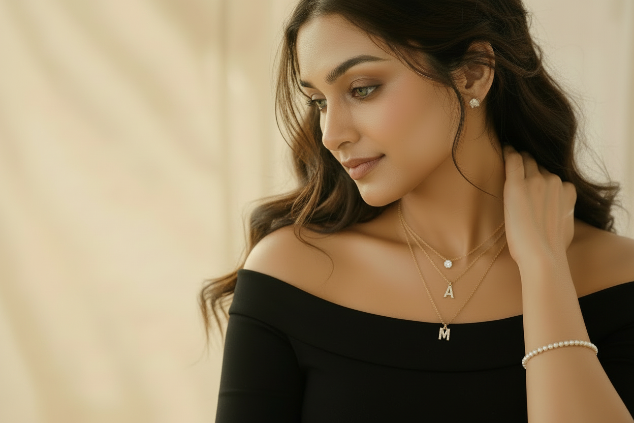 Luxury Campaign Banner - Black Off-Shoulder