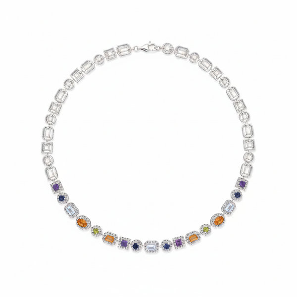 Soleia Multi-Stone Moissanite Necklace