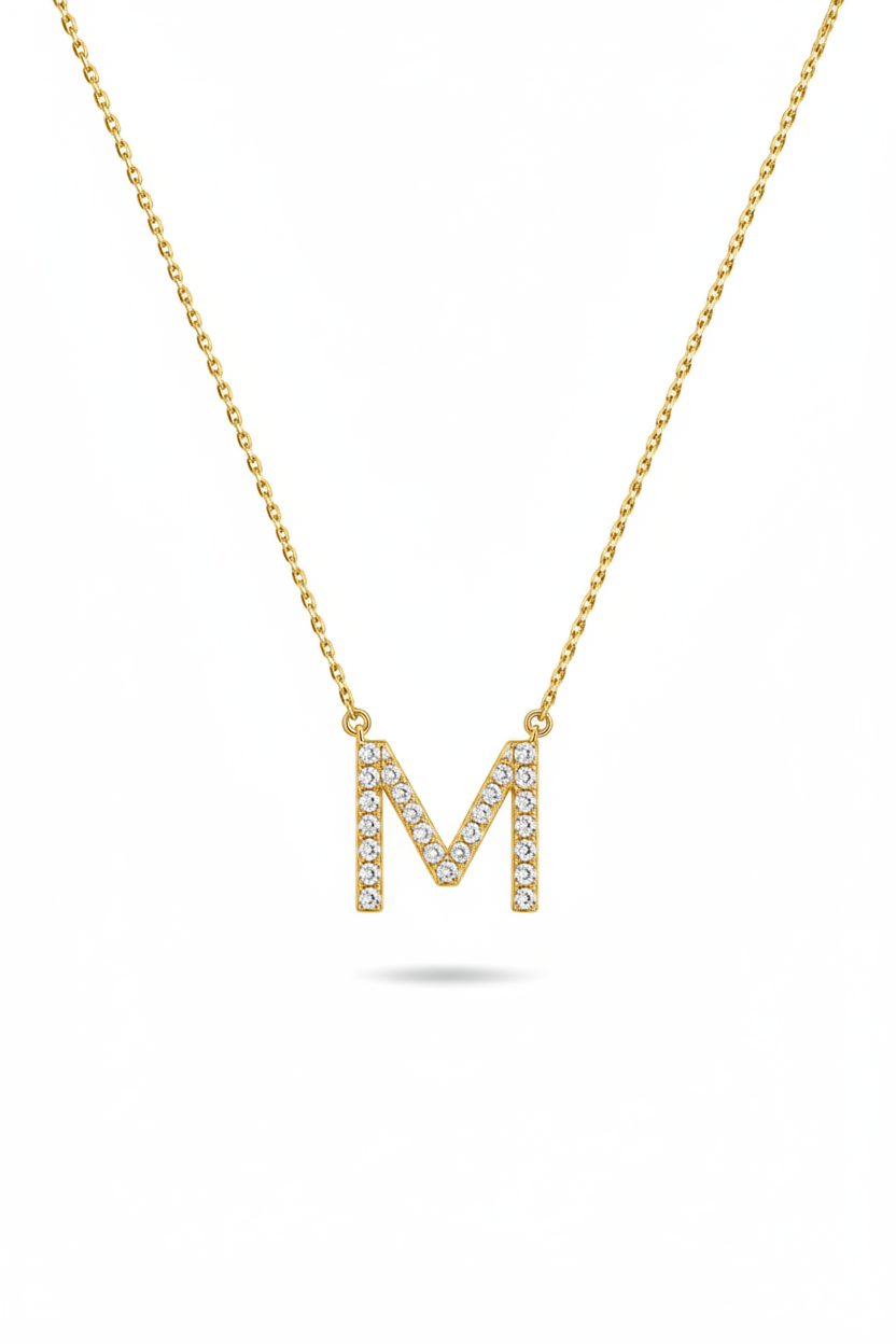 Timeless Initial M Necklace